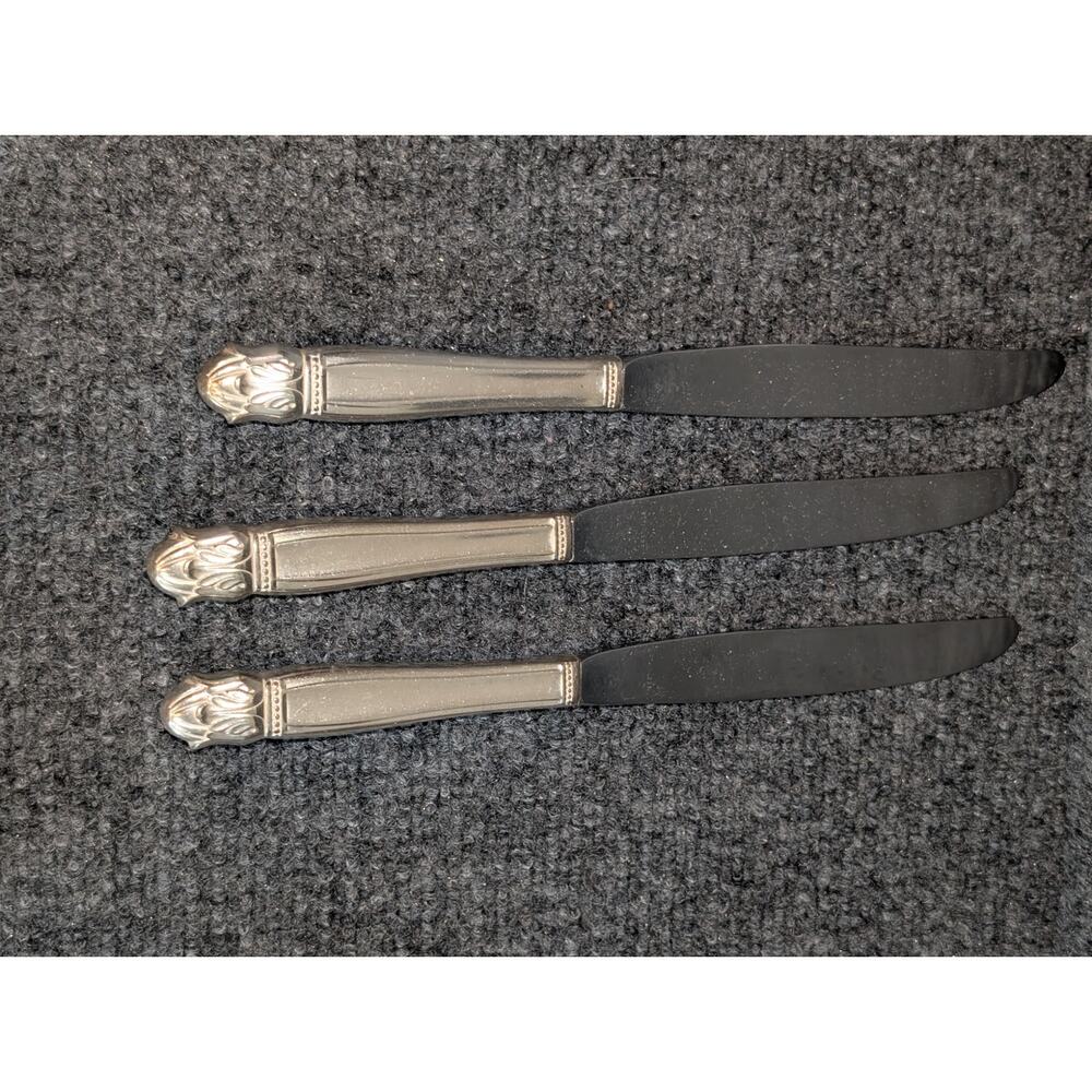 Vintage Holmes & Edwards Danish Princess Pattern Inlaid IS Three Knives